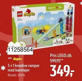 Lego - 3-i-1 kreative ramper med køretøjer Model: 10478