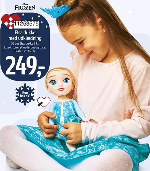 Frozen - Elsa dukke med udklædning 11253575