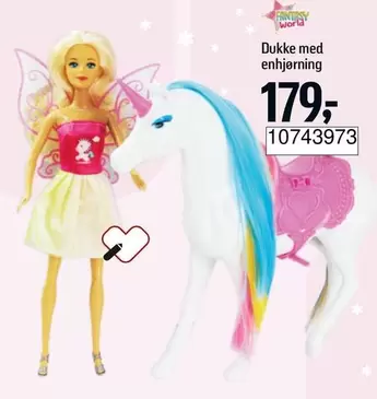 Dukke med enhjørning 10743973
