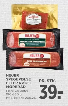 SPEGEPØLSE ELLER RØGET MØRBRAD