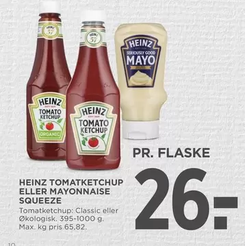 Tomat Ketchup eller Mayonnaise Squeeze