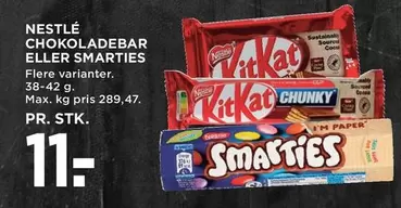CHOKOLADEBAR ELLER SMARTIES
