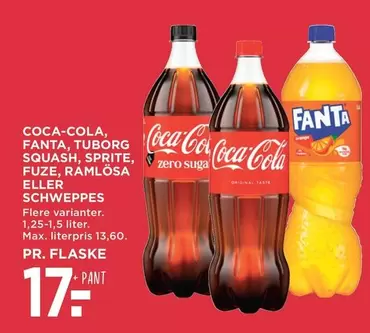 Coca Cola - COCA-COLA, FANTA, TUBORG SQUASH, SPRITE, FUZE, RAMLÖSA ELLER SCHWEPPES