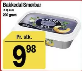 Bakkedal Smørbar