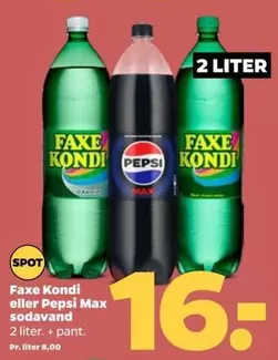 Faxe - Kondi eller Pepsi Max sodavand