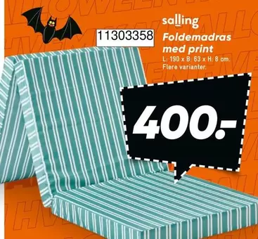 Print - Foldemadras med print 11303358
