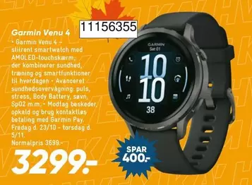 Garmin Venu 4 - stilrent smartwatch