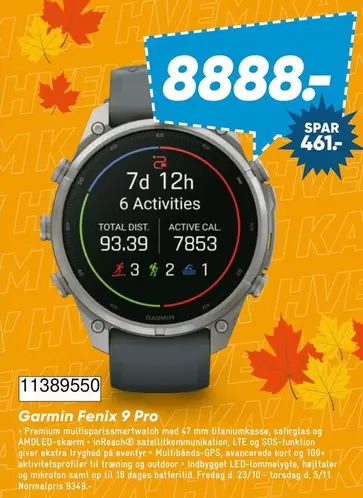 Kort - Fenix 9 Pro