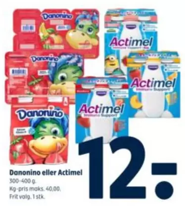 Danonino eller Actimel