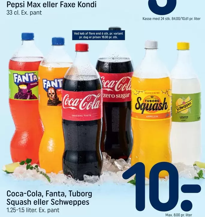 Coca Cola - Pepsi Max eller Faxe Kondi
