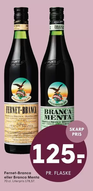 Branca - Fernet- eller Menta