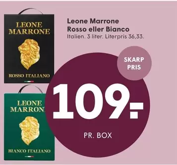 Rosso eller Bianco
