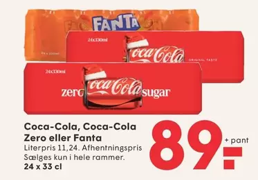 Coca Cola - Coca-Cola Zero or Fanta