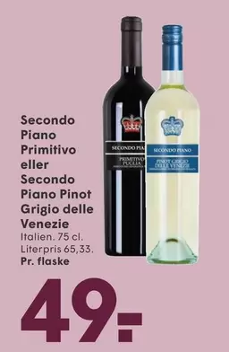 Secondo Piano Primitivo eller Secondo Piano Pinot Grigio delle Venezie