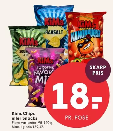 Kims Chips eller Snacks