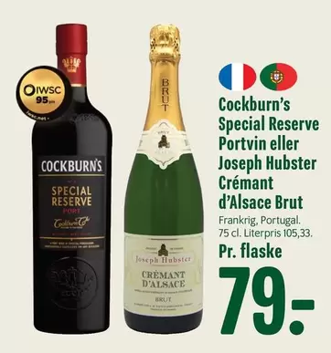 Portvin eller Crémant d'Alsace Brut