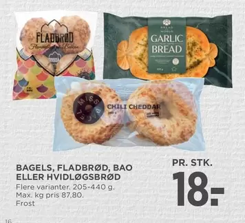 Chili - BAGELS, FLADBROD, BAO ELLER HVIDLØGSBRØD
