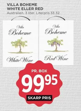 Red - VILLA BOHEME WHITE ELLER RED