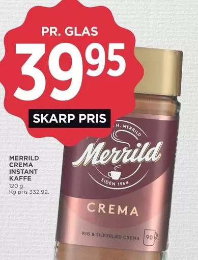 MERRILL CREMA INSTANT KAFFE