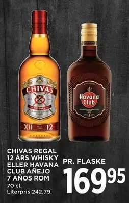 Havana - REGAL 12 ARS WHISKY ELLER HAVANA CLUB ANEJO 7 ANOS ROM