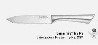 Damashiro Try Me Universalkniv 14,5 cm.