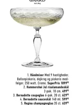 Bernadotte coupeglas 6-pak