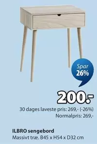 ILBRO sengebord