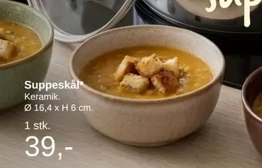 Keramik - Suppeskål