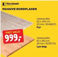 MASSIVE BORDPLADER