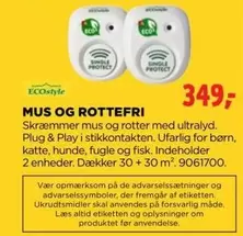 MUS OG ROTTEFRI