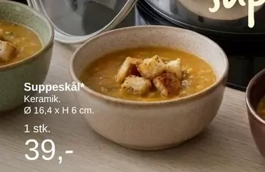 Keramik - Suppeskål