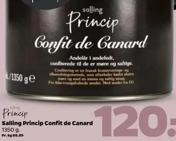 Salling Princip Confit de Canard