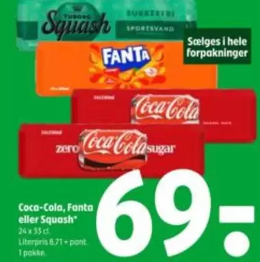 Coca Cola - Coca-Cola, Fanta eller Squash