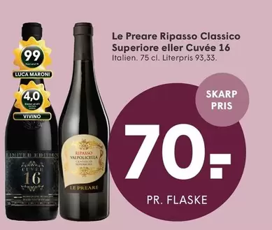 Ripasso Classico Superiore eller Cuvée 16