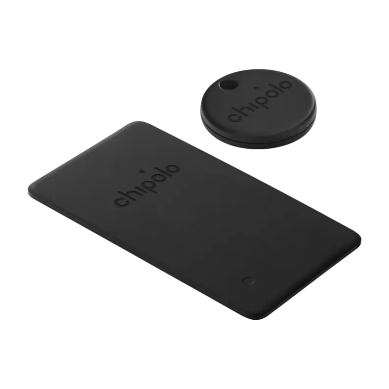 Chipolo Bundle Card Spot/One Spot Bluetooth findere, sort