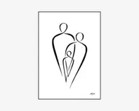 Plakat 50 x 70 cm Forældre & Barn