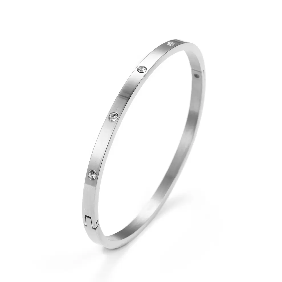 Baía Jewellery - Antonia bangle, Medium - Rustfrit stål