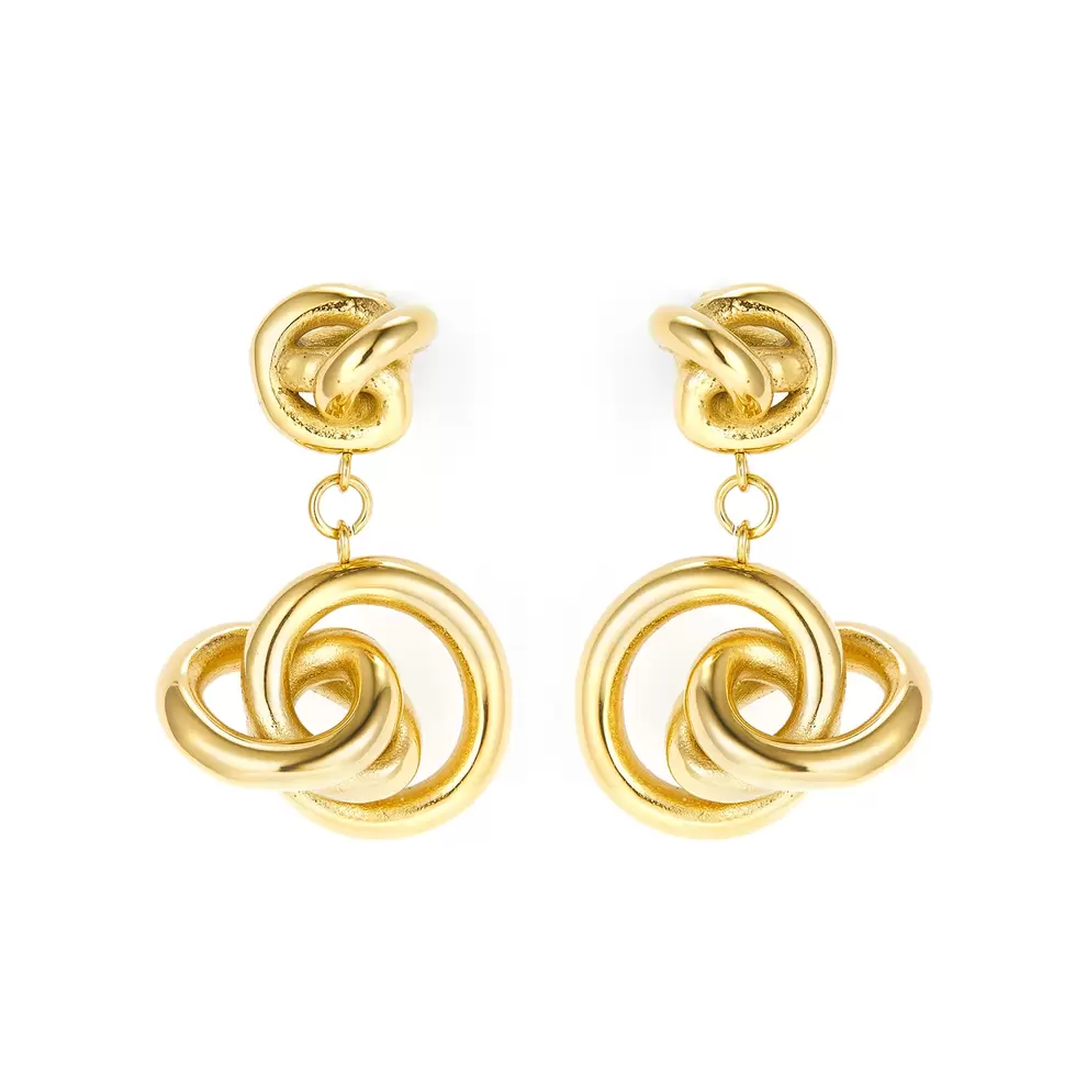 Baía Jewellery - Edite øreringe - Rustfrit stål PVD guldbelægning