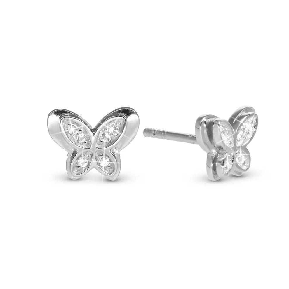 Christina Jewelry & Watches - Vibrant Butterfly øreringe - Sølv