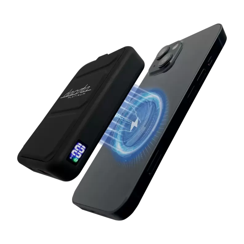 magnetisk powerbank 10.000 mAh, sort