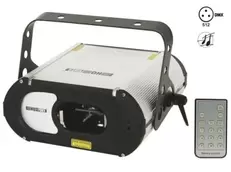 3 farve lasereffekt, 100mW, 9 DMX kanaler