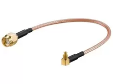 Antenne adapterkabel - RP-SMA han til MC-card han (15cm)