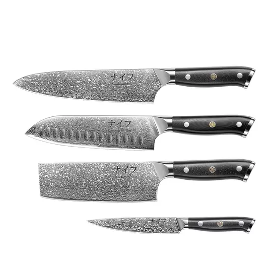 Damascus by Hâws knivsæt 4 dele