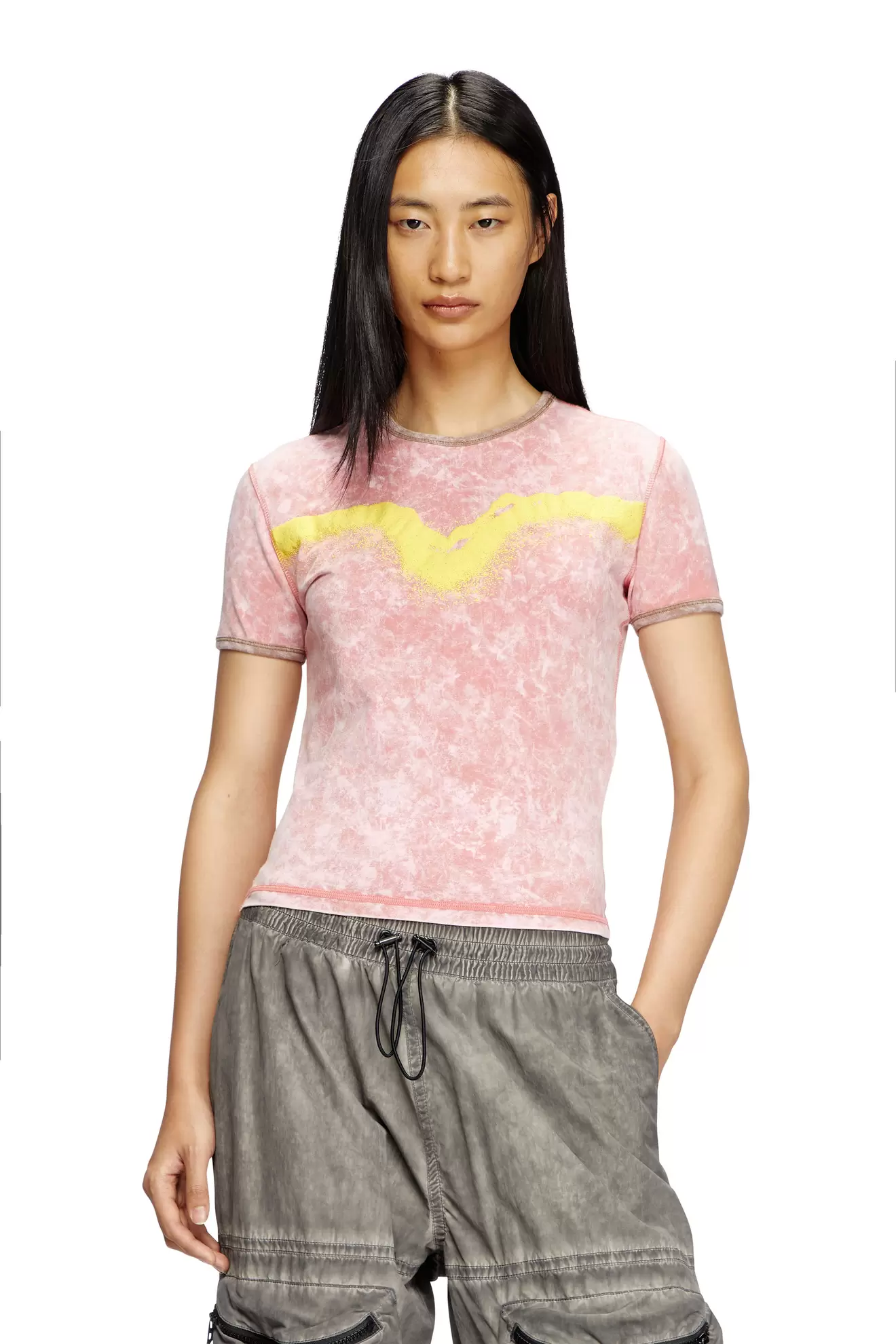 Slim fit T-shirt with Oval D puff print