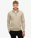Løstsiddende Tech sweatshirt med kort lynlåslukning