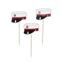 Partypicks student DK rød 20st