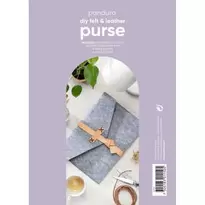 DIY-kit lav en flot taske af filt med læderdetaljer