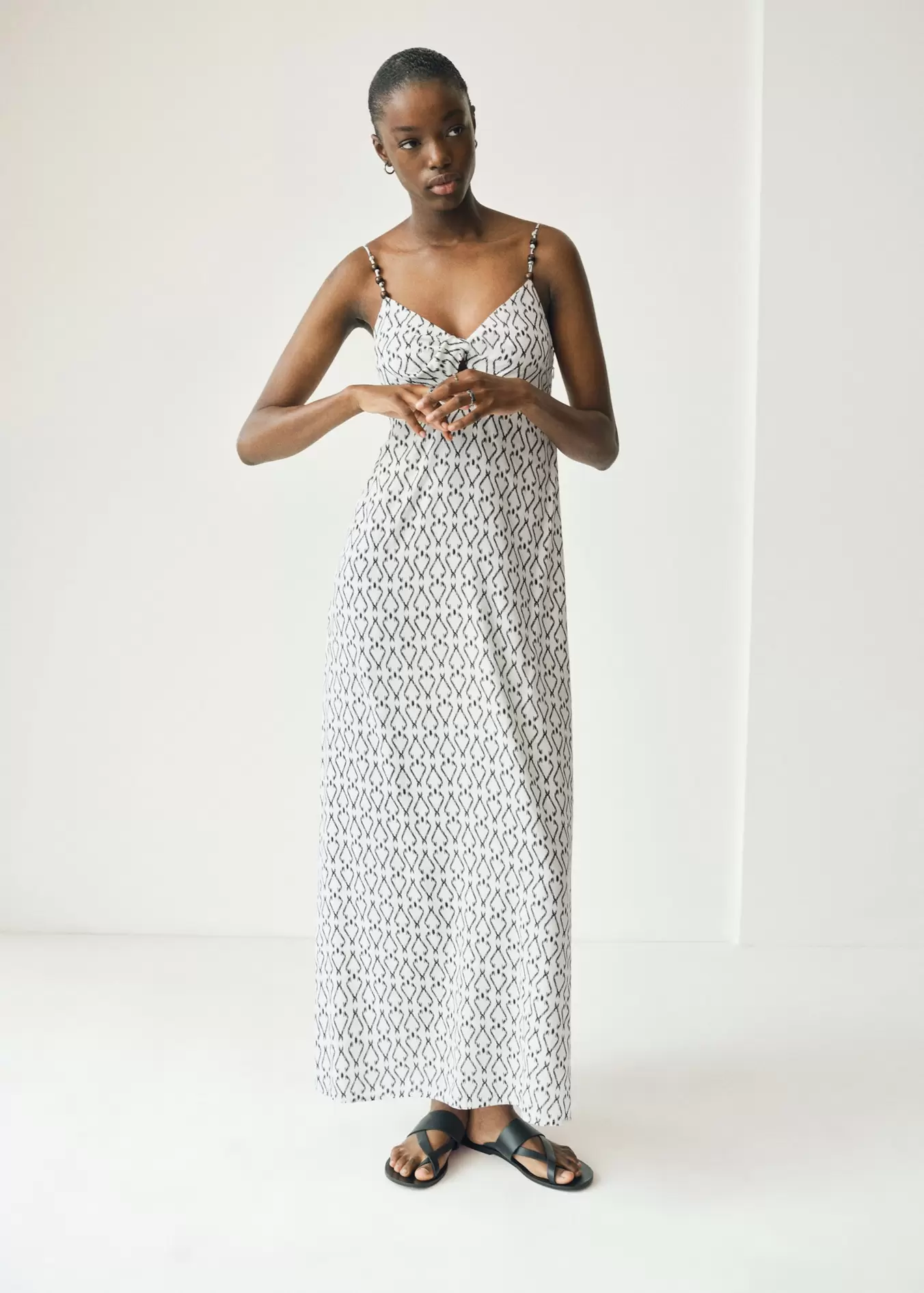 Long printed dress