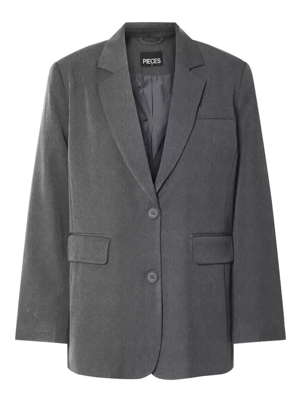 Pieces PCKAMIL OVERSIZED BLAZER, Dark Grey Melange, highres - 17157464_DarkGreyMelange_001.jpg