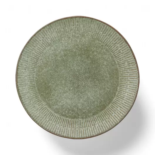 Aida Relief middagstallerken grøn Ø27 cm